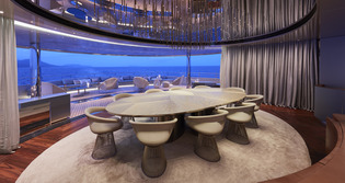 Yacht Savannah dining room