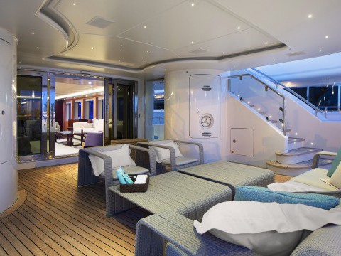 Yacht Rola aft deck